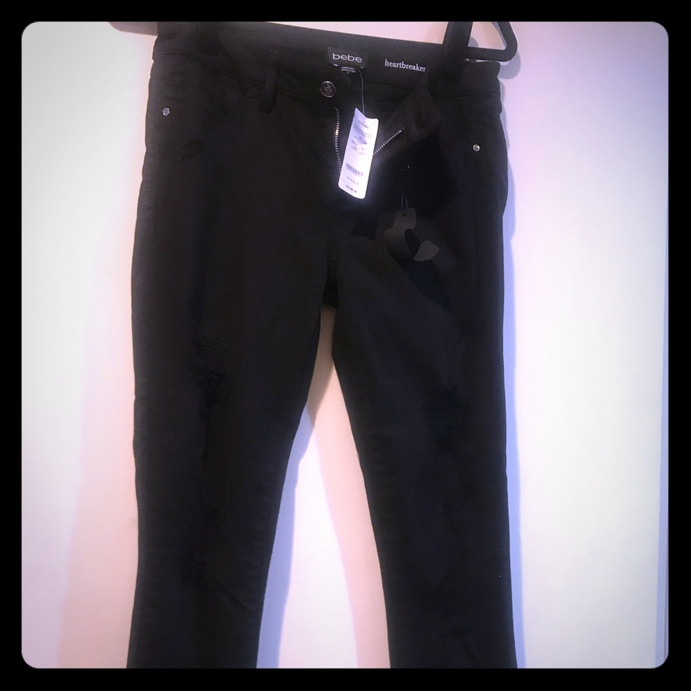 Bebe black skinny pants.